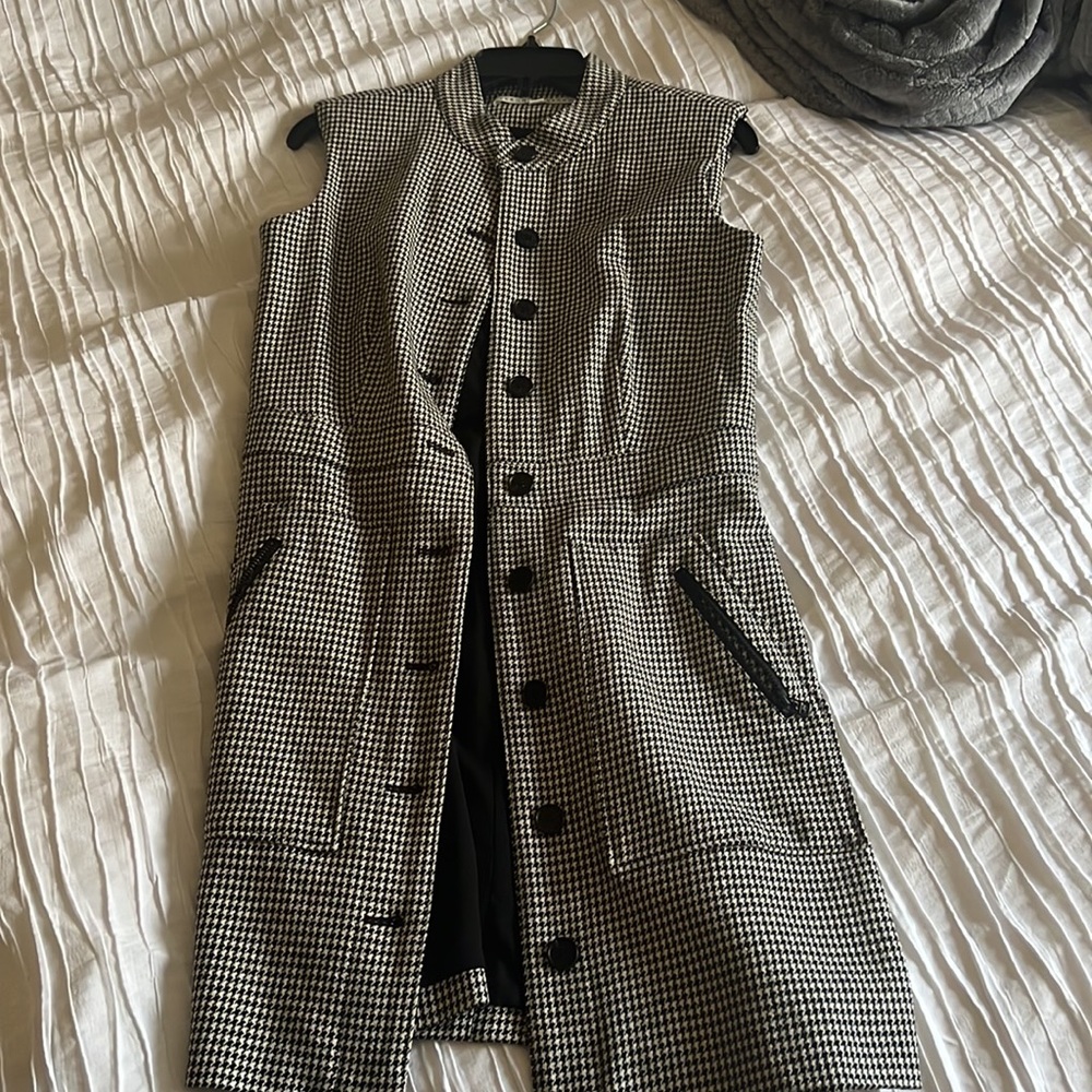 Veronica Beard sleeveless houndstooth dress 4